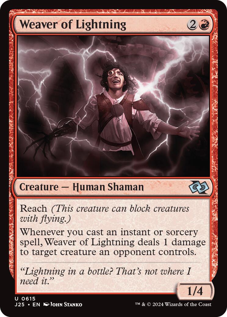 Weaver of Lightning [Foundations Jumpstart] | The Time Vault CA