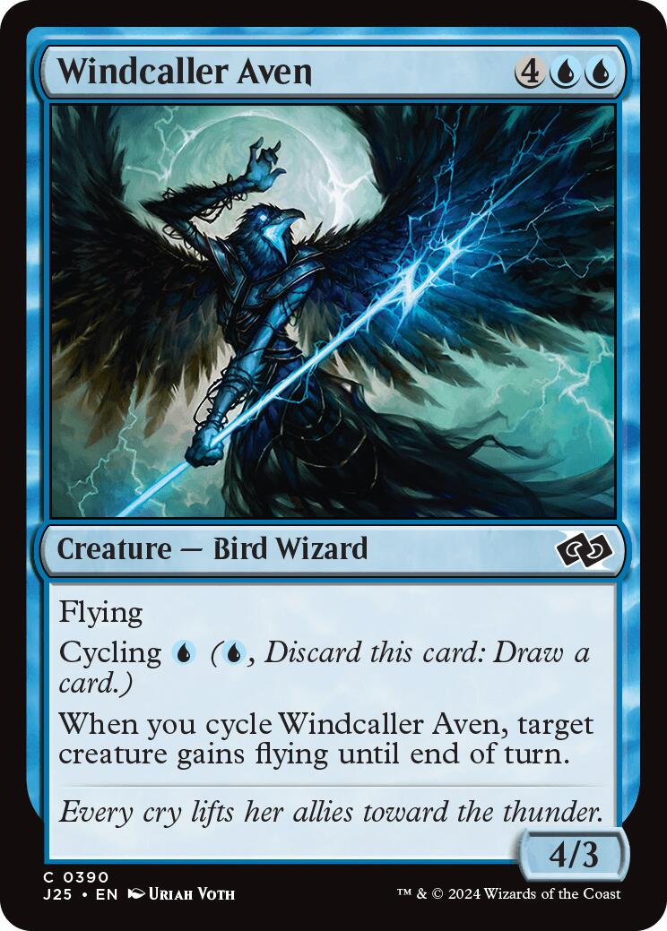 Windcaller Aven [Foundations Jumpstart] | The Time Vault CA