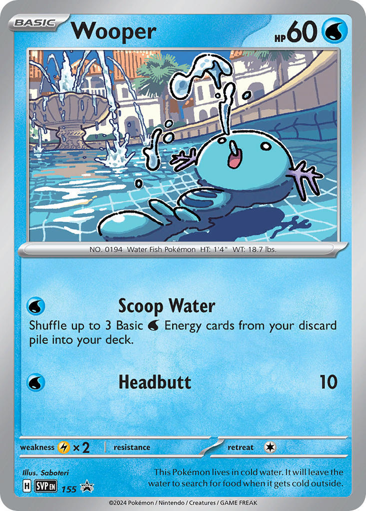 Wooper (155) [Scarlet & Violet: Black Star Promos] | The Time Vault CA