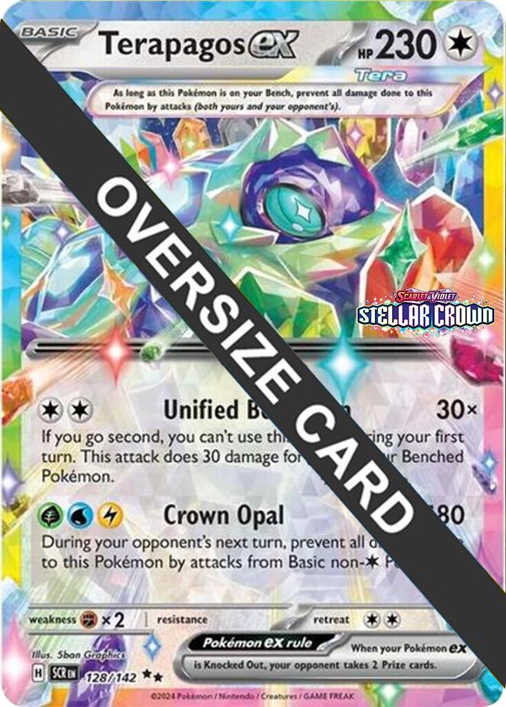 Terapagos ex (128/142) (Jumbo Card) [Scarlet & Violet: Black Star Promos] | The Time Vault CA