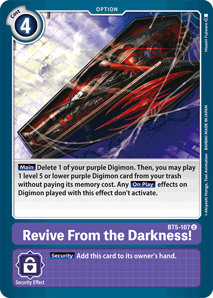 Revive From the Darkness! [BT5-107] [Battle of Omni] | The Time Vault CA