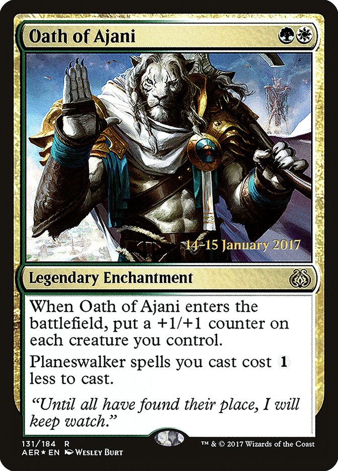 Oath of Ajani [Aether Revolt Prerelease Promos] | The Time Vault CA