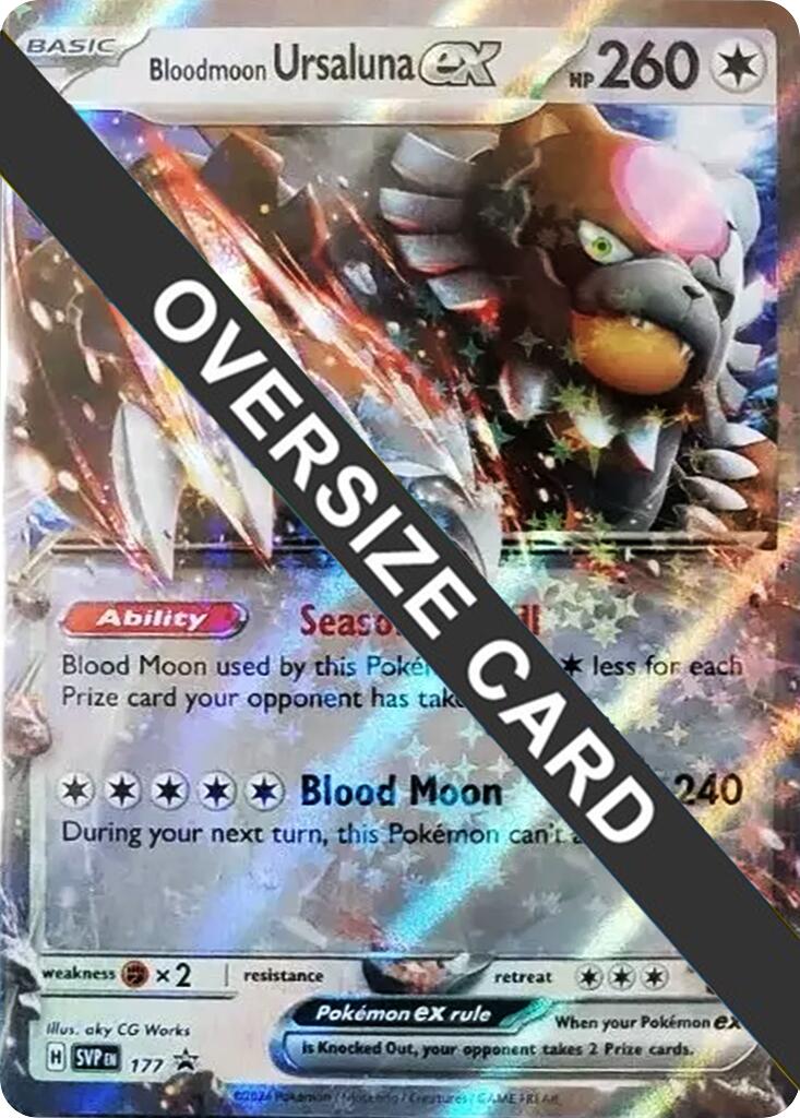 Bloodmoon Ursaluna ex (177) (Jumbo Card) [Scarlet & Violet: Black Star Promos] | The Time Vault CA