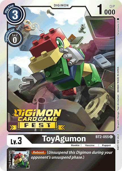 ToyAgumon [BT2-055] (Digimon Card Game Fest 2022) [Release Special Booster Promos] | The Time Vault CA