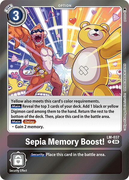 Sepia Memory Boost! [LM-037] [Special Limited Set] | The Time Vault CA