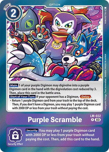 Purple Scramble [LM-032] [Special Limited Set] | The Time Vault CA