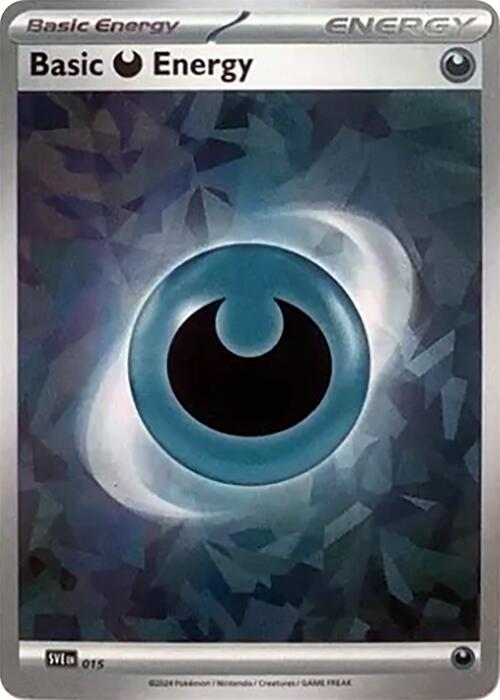 Basic Darkness Energy (015) (Cracked Ice Holo) [Scarlet & Violet: Stellar Crown] | The Time Vault CA
