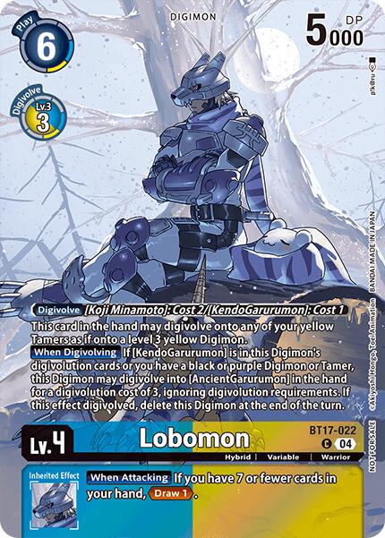 Lobomon [BT17-022] (Legend Pack 2024 Box Topper) [Chain of Liberation] | The Time Vault CA