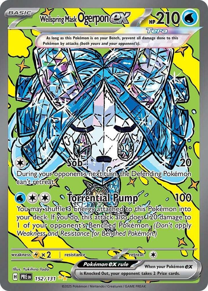 Wellspring Mask Ogerpon ex (152/131) [Scarlet & Violet: Prismatic Evolutions] | The Time Vault CA