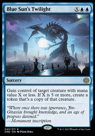 Blue Sun's Twilight (Promo Pack) [Phyrexia: All Will Be One Promos] | The Time Vault CA