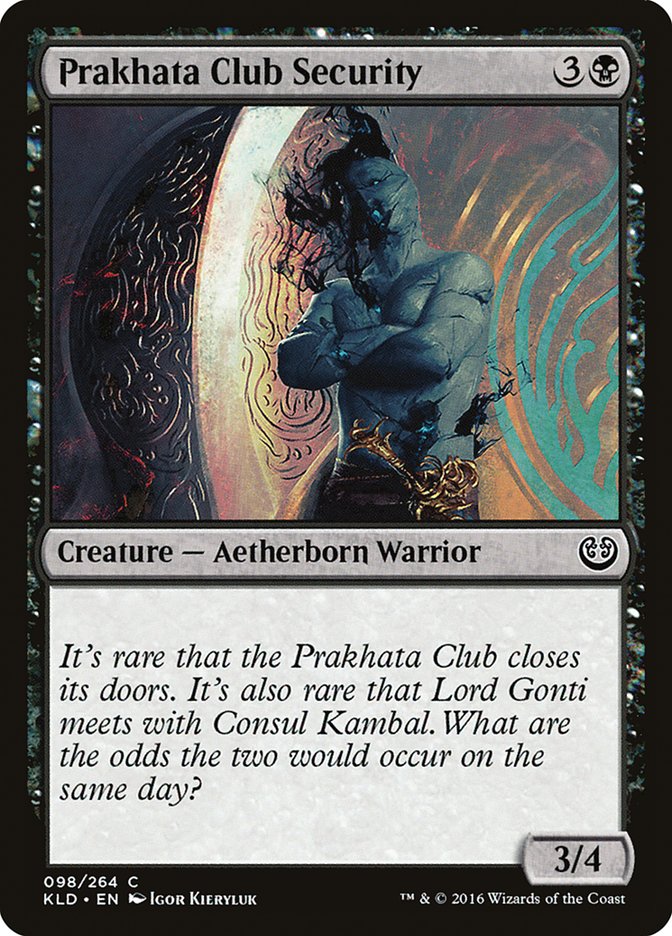 Prakhata Club Security [Kaladesh] | The Time Vault CA