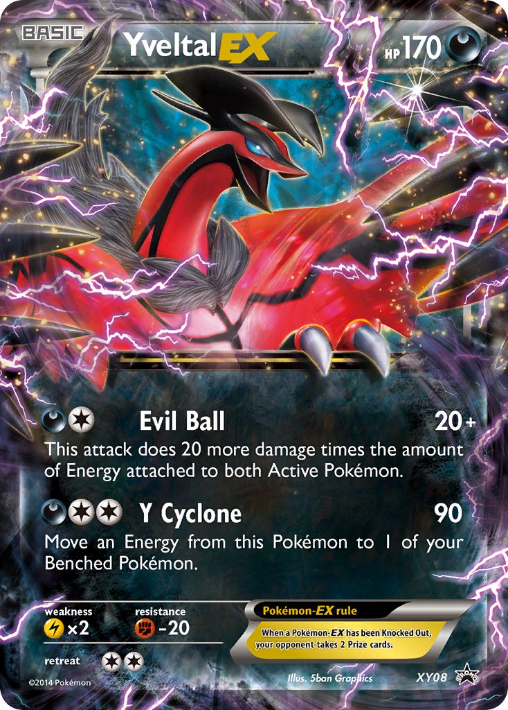 Yveltal EX (XY08) [XY: Black Star Promos] | The Time Vault CA