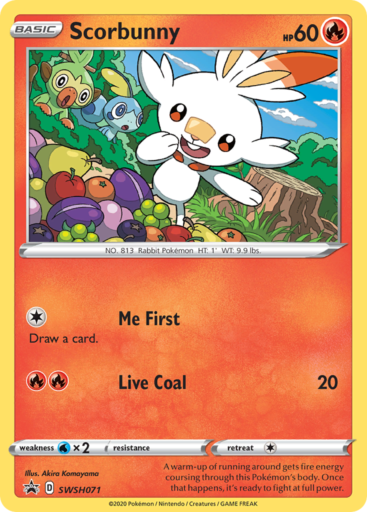 Scorbunny (SWSH071) [Sword & Shield: Black Star Promos] | The Time Vault CA