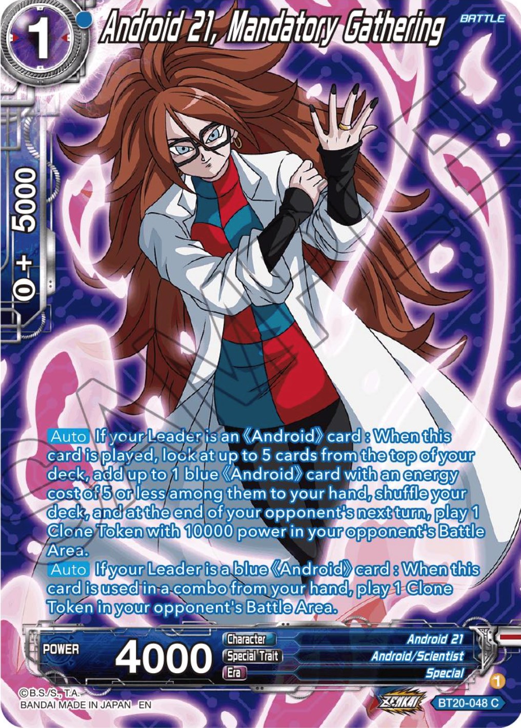 Android 21, Mandatory Gathering (Silver Foil) (BT20-048) [Power Absorbed] | The Time Vault CA