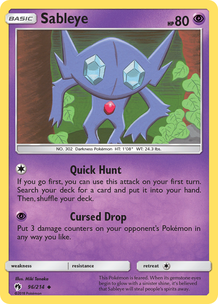 Sableye (96/214) [Sun & Moon: Lost Thunder] | The Time Vault CA