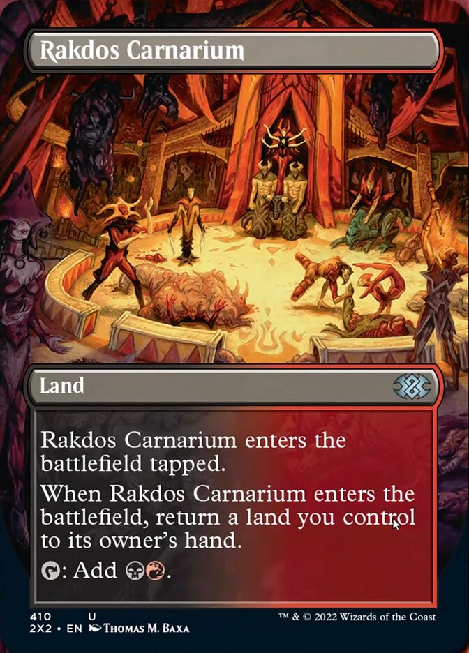 Rakdos Carnarium (Borderless Alternate Art) [Double Masters 2022] | The Time Vault CA