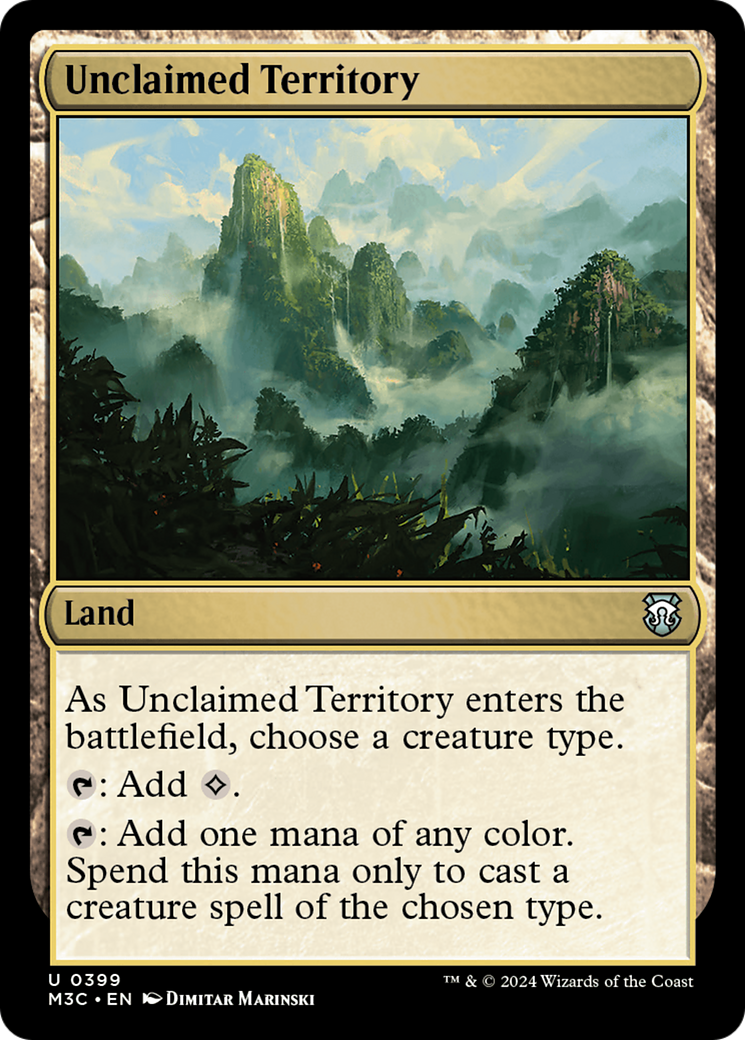 Unclaimed Territory (Ripple Foil) [Modern Horizons 3 Commander] | The Time Vault CA