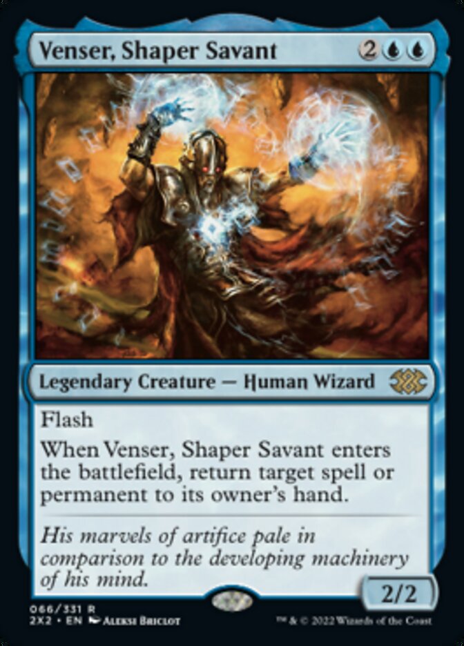 Venser, Shaper Savant [Double Masters 2022] | The Time Vault CA