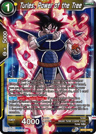 Turles, Power of the Tree (BT15-108) [Saiyan Showdown] | The Time Vault CA