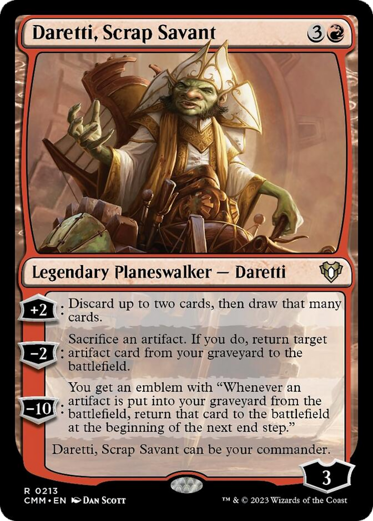 Daretti, Scrap Savant [Commander Masters] | The Time Vault CA