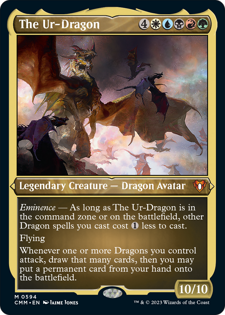 The Ur-Dragon (Foil Etched) [Commander Masters] | The Time Vault CA