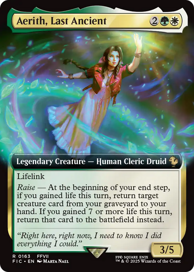 Aerith, Last Ancient (Extended Art) [FINAL FANTASY Commander] | The Time Vault CA