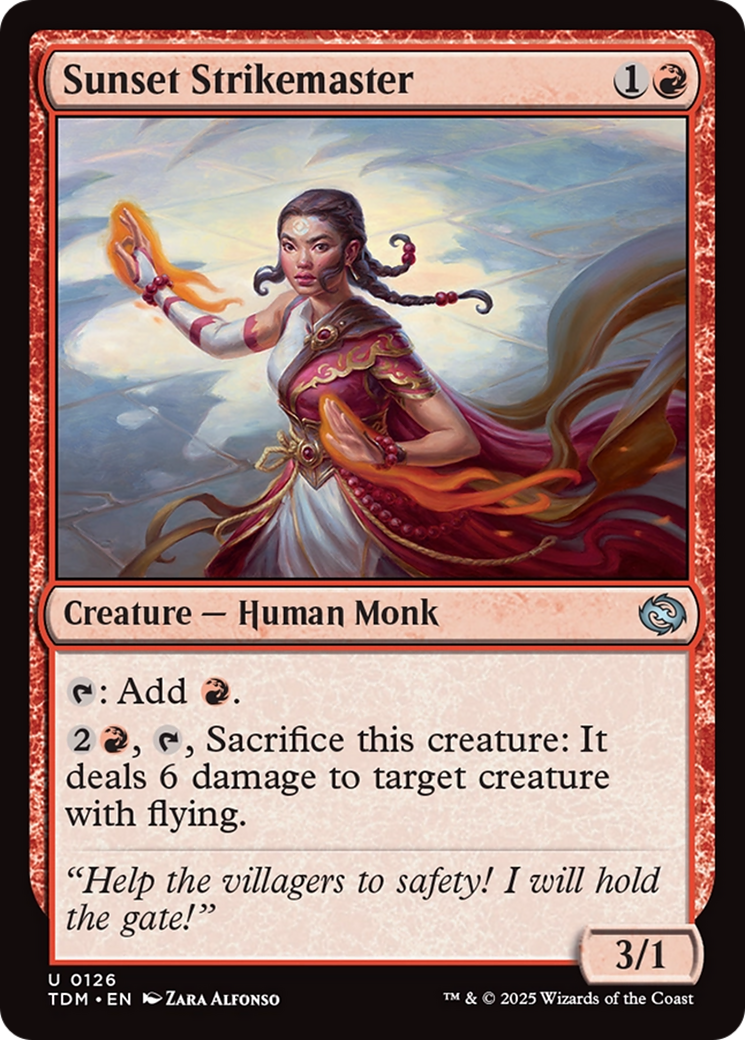 Sunset Strikemaster [Tarkir: Dragonstorm] | The Time Vault CA