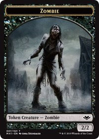 Zombie (007) // Squirrel (015) Double-Sided Token [Modern Horizons Tokens] | The Time Vault CA