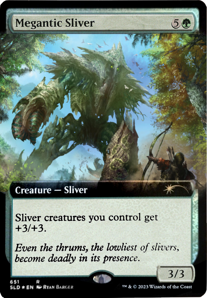 Megantic Sliver (Extended Art) [Secret Lair Drop Promos] | The Time Vault CA