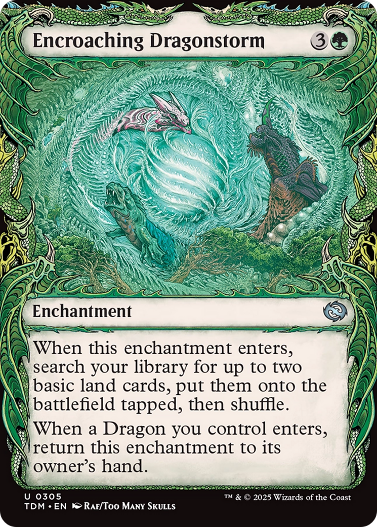 Encroaching Dragonstorm (Showcase) [Tarkir: Dragonstorm] | The Time Vault CA