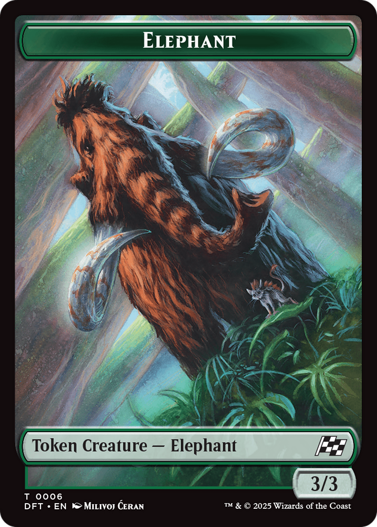 Insect // Elephant Double-Sided Token [Aetherdrift Tokens] | The Time Vault CA