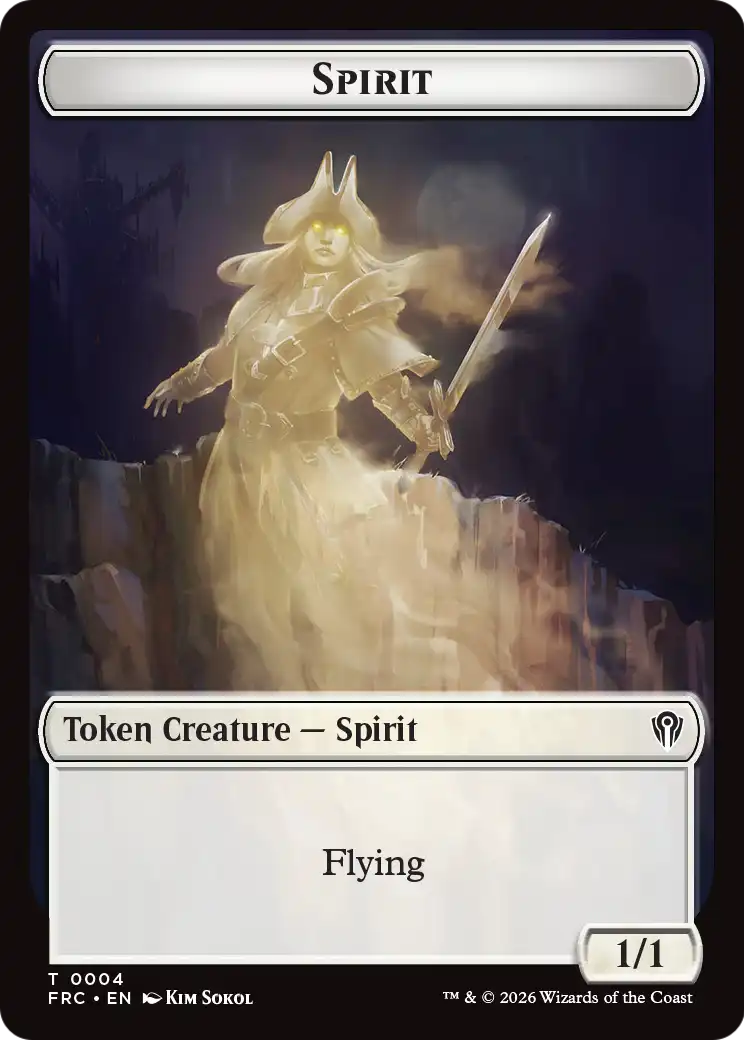 Goblin // Spirit Double-Sided Token [Reality Fracture Commander Tokens] | The Time Vault CA