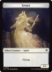 Goblin // Spirit Double-Sided Token [Reality Fracture Commander Tokens] | The Time Vault CA