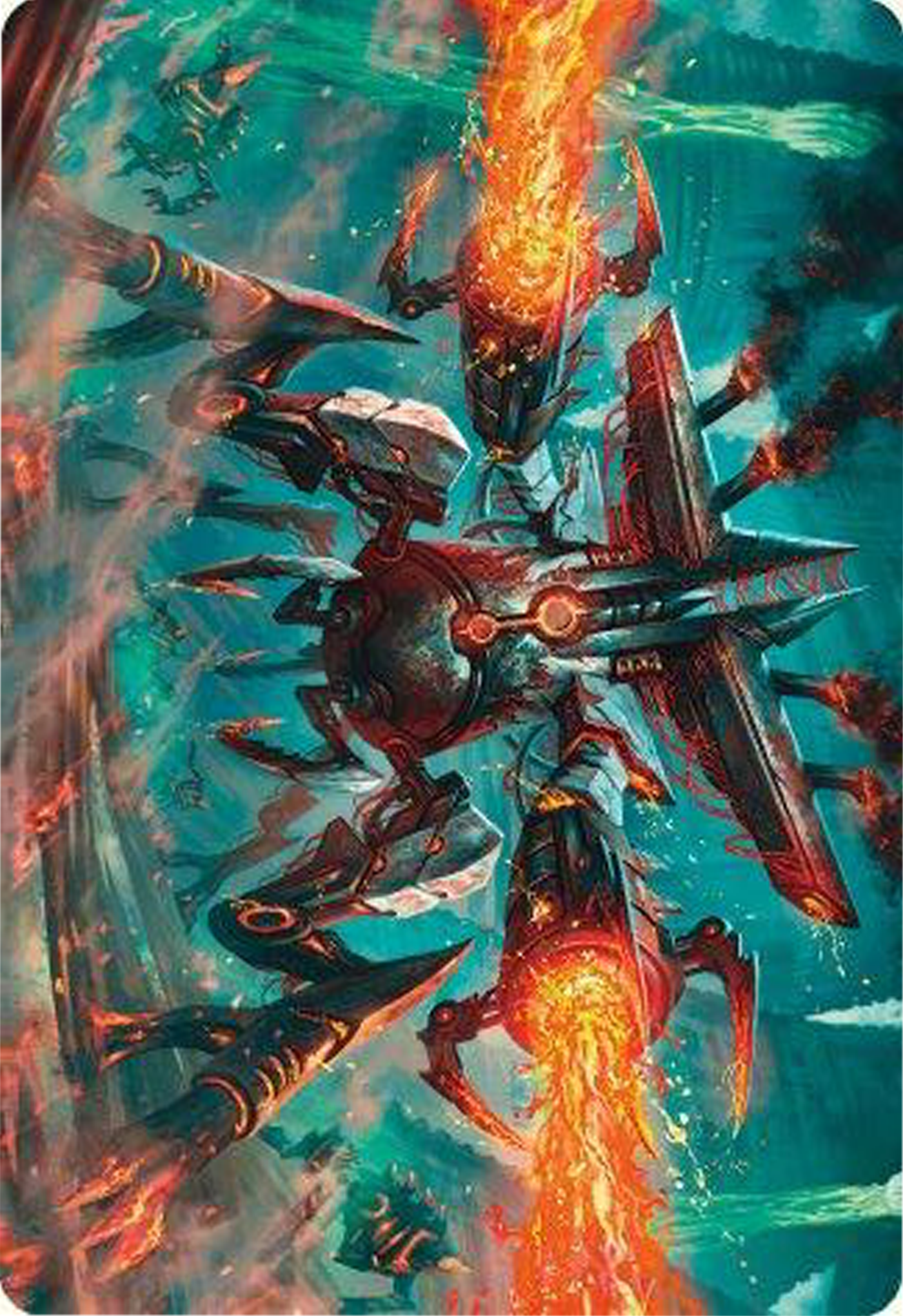 Exterminator Magmarch Art Card [Modern Horizons 3 Art Series] | The Time Vault CA