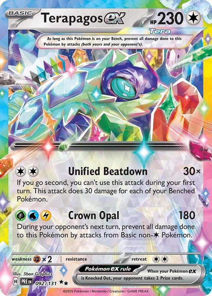 Terapagos ex (092/131) [Scarlet & Violet: Prismatic Evolutions] | The Time Vault CA
