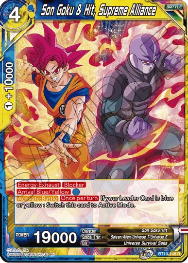 Son Goku & Hit, Supreme Alliance (Event Pack 08) (BT10-145) [Tournament Promotion Cards] | The Time Vault CA
