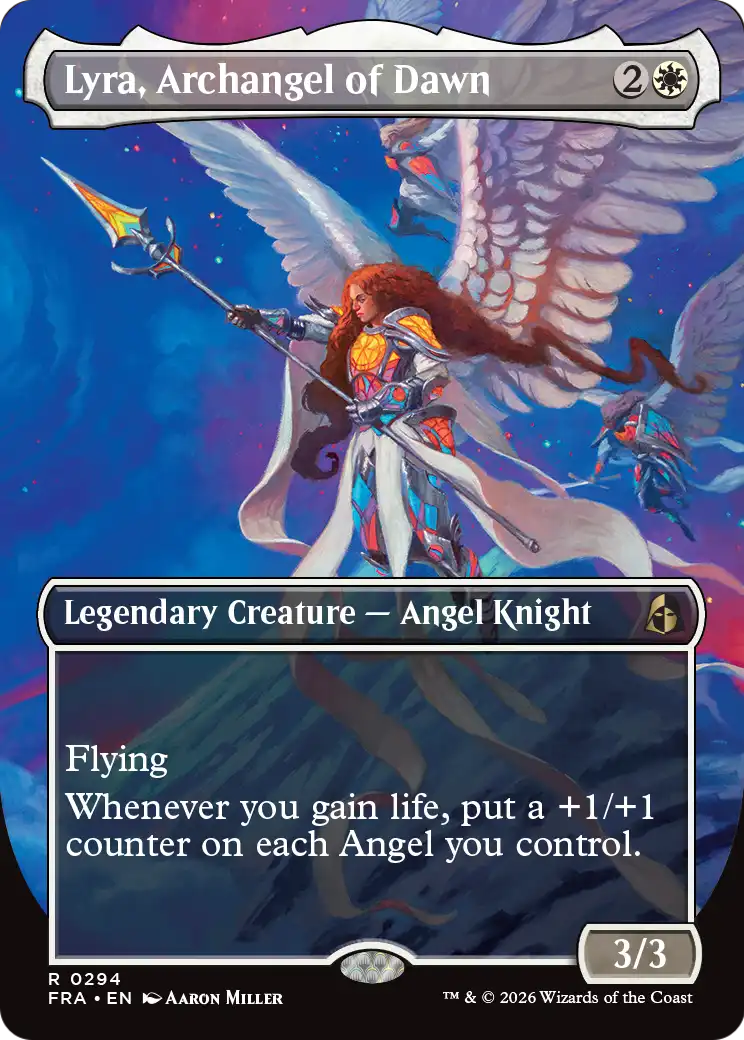 Lyra, Archangel of Dawn (Borderless) [Reality Fracture] | The Time Vault CA