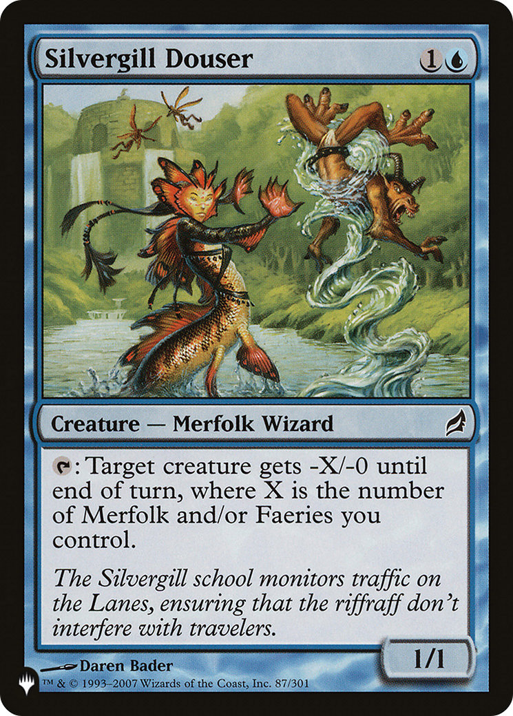 Silvergill Douser [The List] | The Time Vault CA