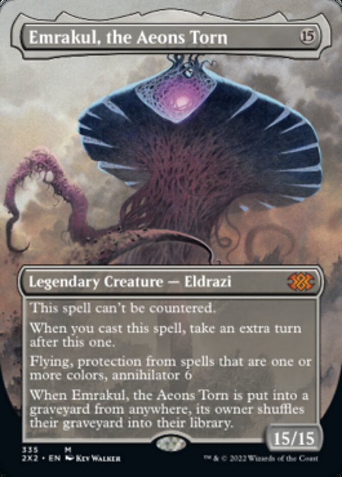 Emrakul, the Aeons Torn (Borderless Alternate Art) [Double Masters 2022] | The Time Vault CA