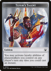 Elemental (02) // Teferi's Talent Emblem Double-Sided Token [March of the Machine Commander Tokens] | The Time Vault CA