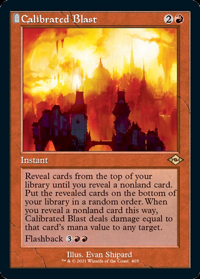 Calibrated Blast (Retro Foil Etched) [Modern Horizons 2] | The Time Vault CA