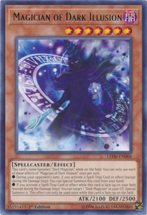 Magician of Dark Illusion [LED6-EN006] Rare | The Time Vault CA