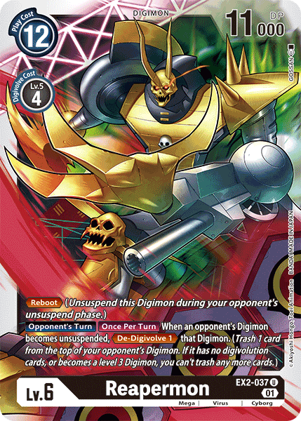 Reapermon [EX2-037] [Digital Hazard] | The Time Vault CA