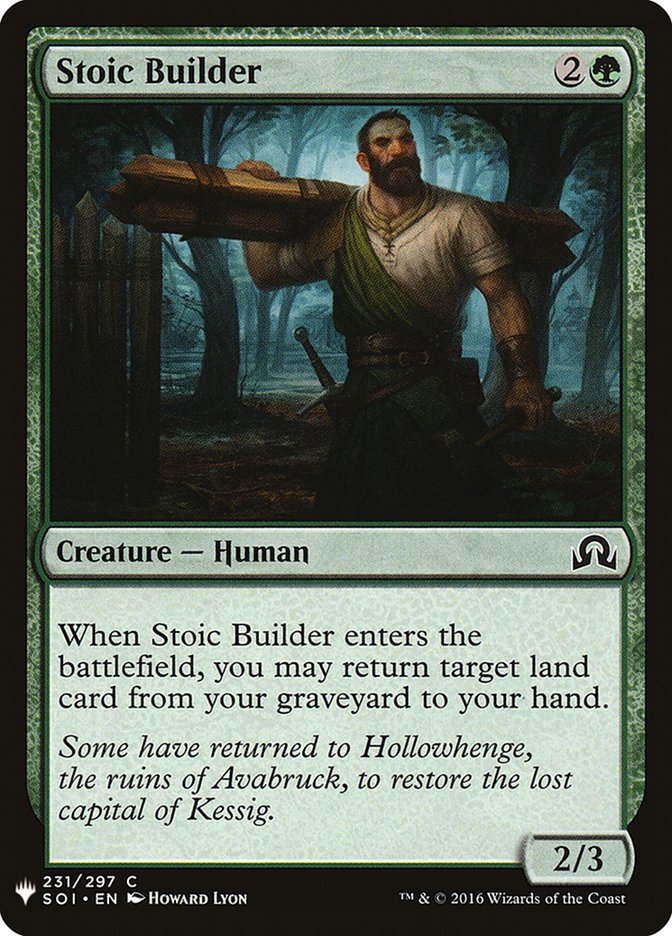 Stoic Builder [Mystery Booster] | The Time Vault CA