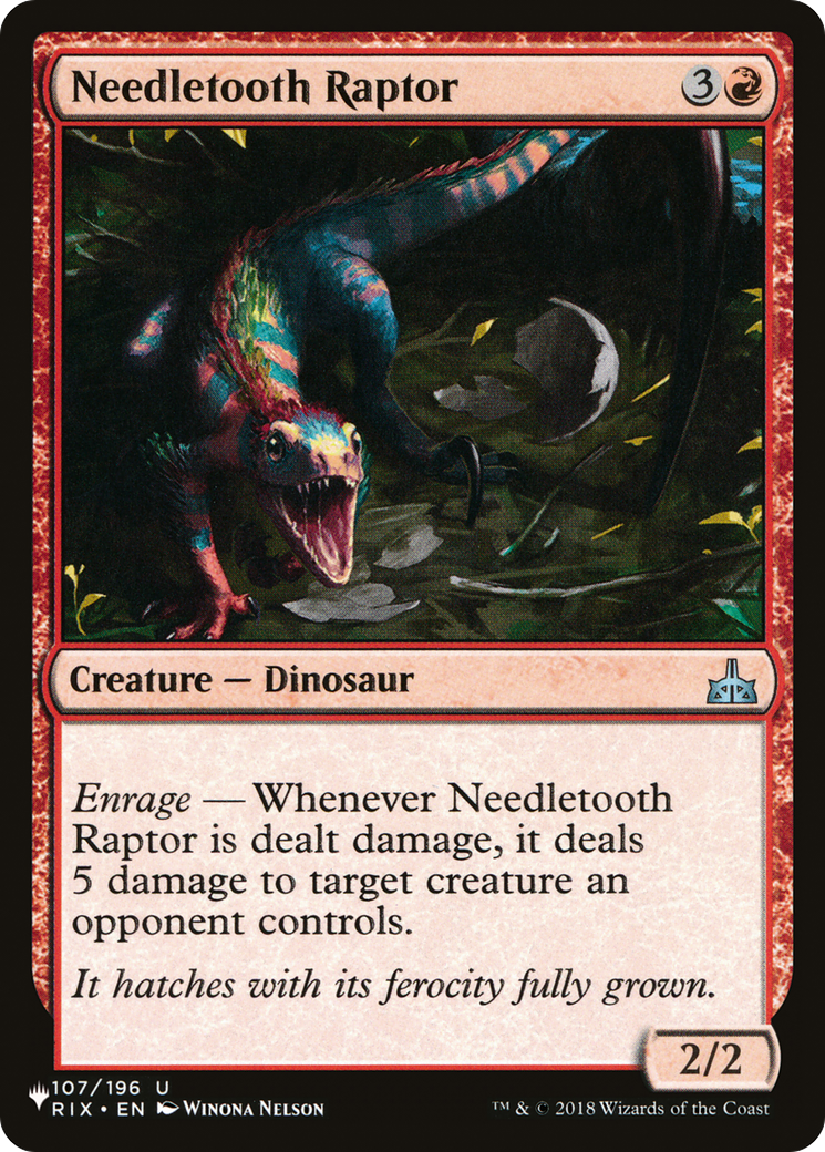 Needletooth Raptor [The List] | The Time Vault CA