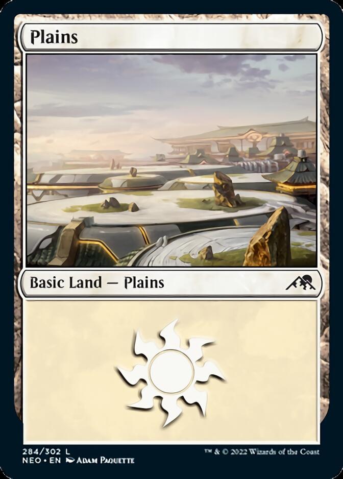 Plains (284) [Kamigawa: Neon Dynasty] | The Time Vault CA