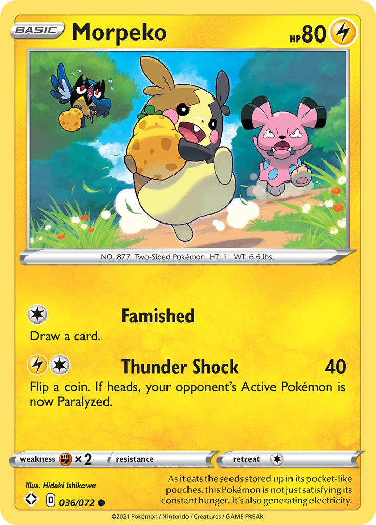 Morpeko (036/072) [Sword & Shield: Shining Fates] | The Time Vault CA