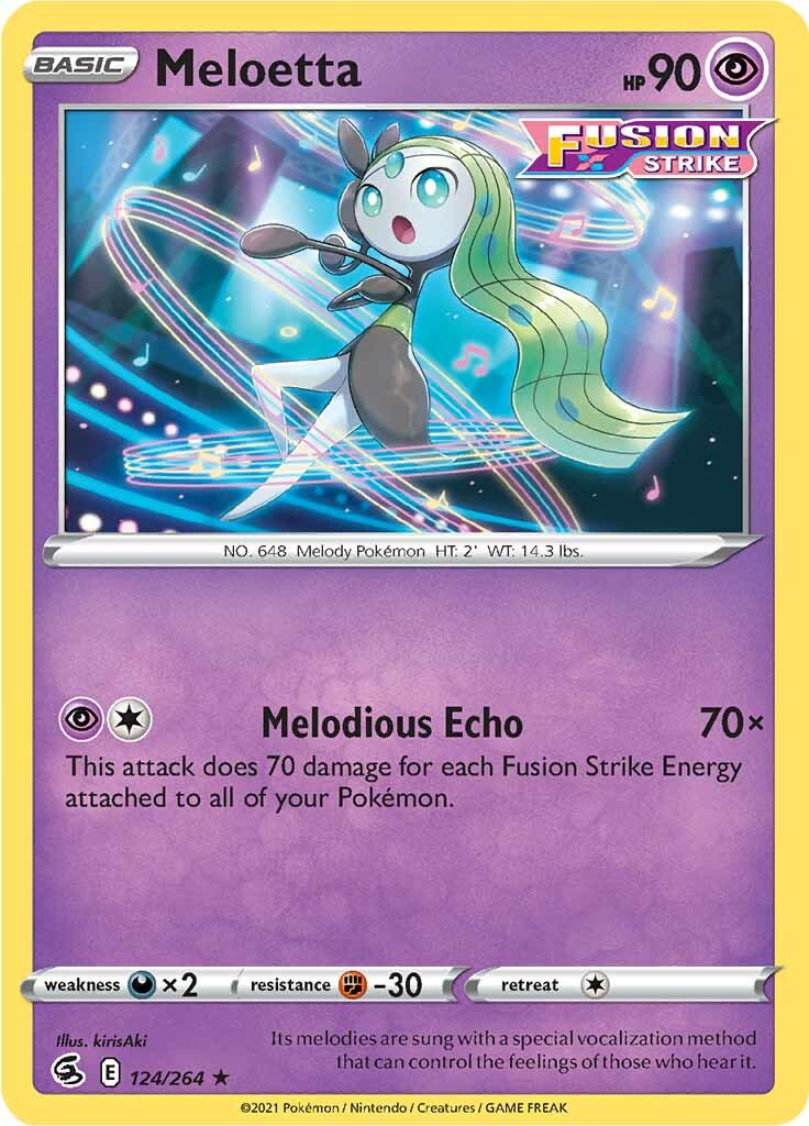 Meloetta (124/264) [Sword & Shield: Fusion Strike] | The Time Vault CA