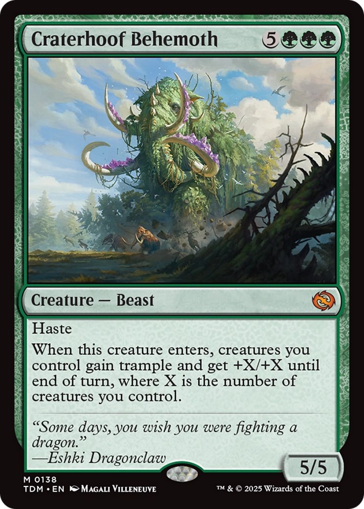 Craterhoof Behemoth [Tarkir: Dragonstorm] | The Time Vault CA