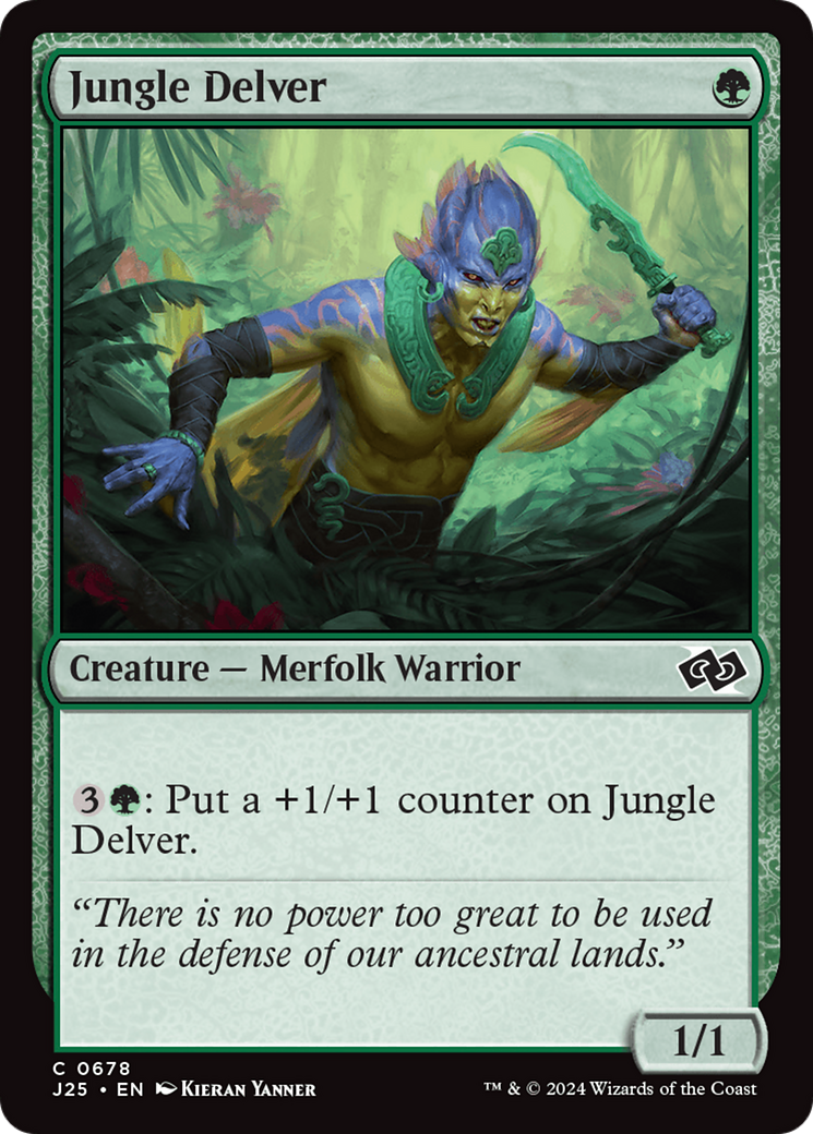 Jungle Delver [Foundations Jumpstart] | The Time Vault CA